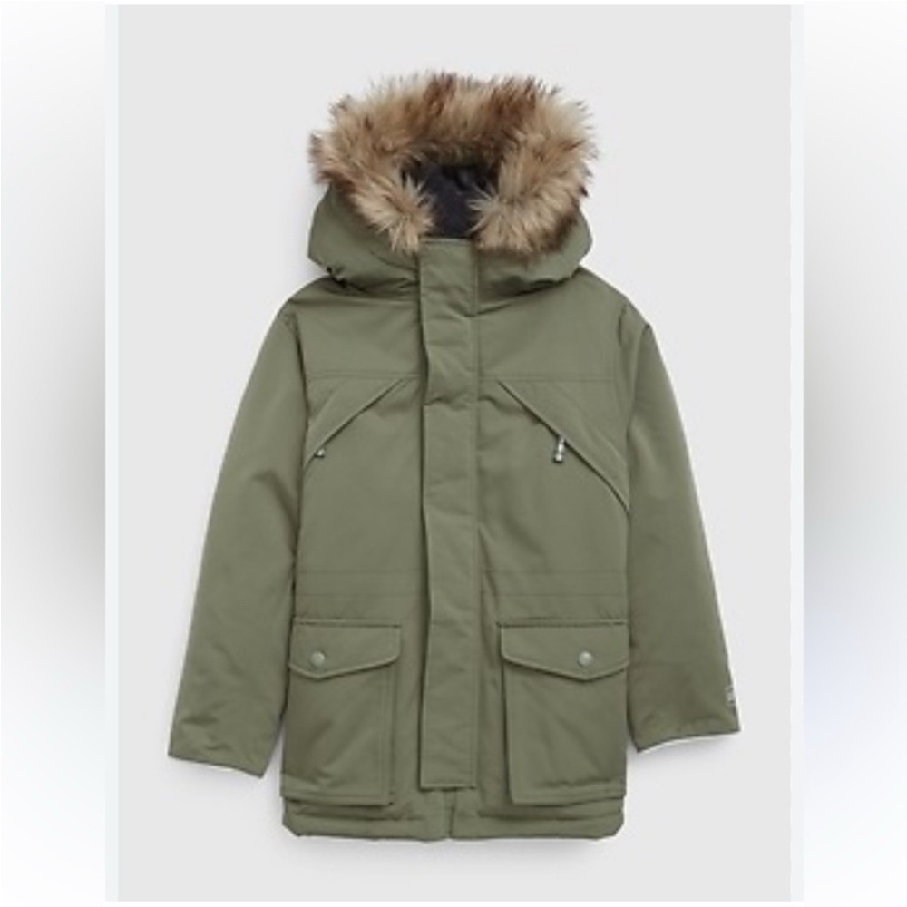 GAP Boys Green Parka NWOT
